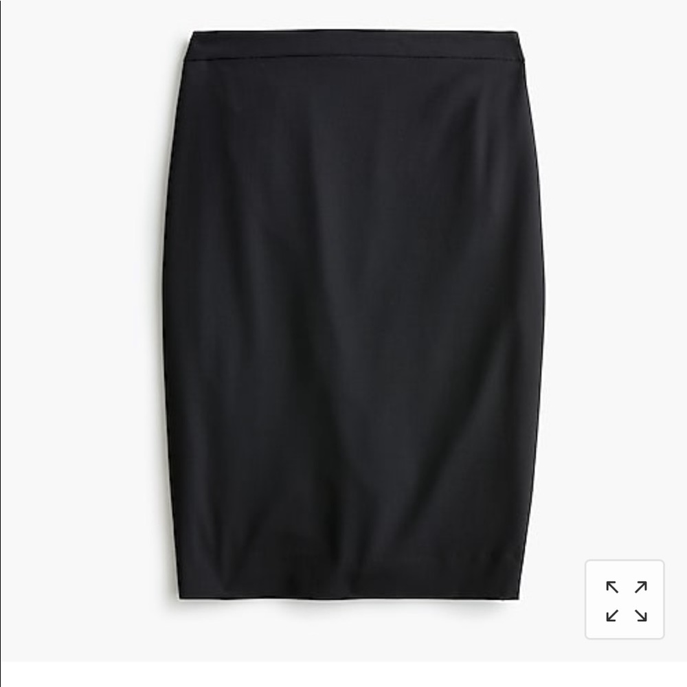 J. Crew Black Pencil Skirt